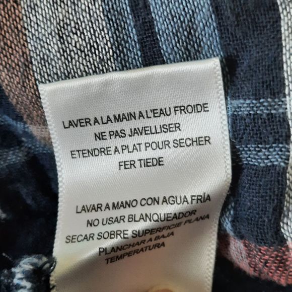 Velvet by Graham & Spencer Plaid Flannel Shirt-dress long sleeves Small - Picture 5 of 15